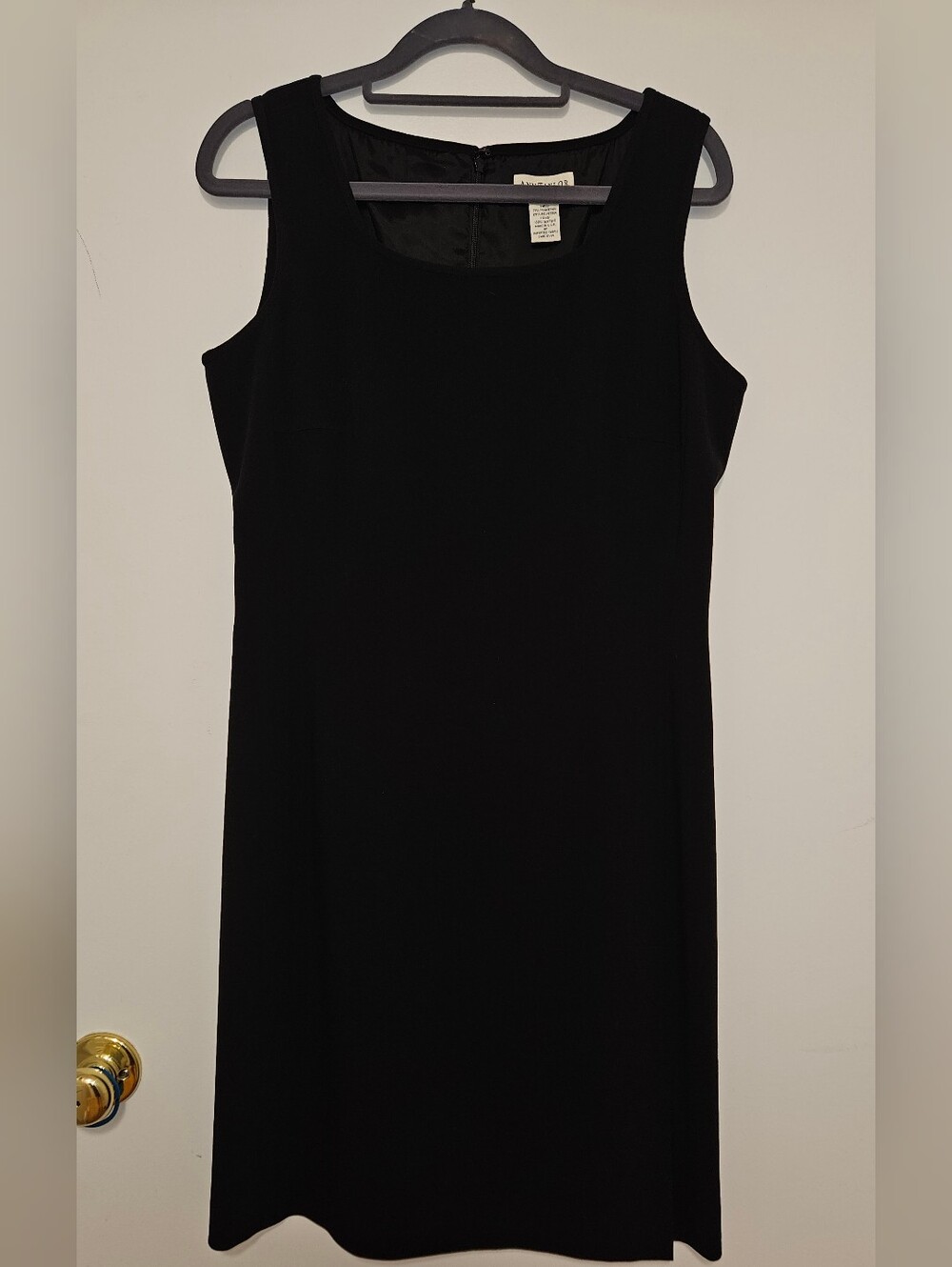 Ann Taylor Women's Size 6 Black Sleeveless Sheath Dress Lined Career